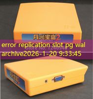 error replication slot pg wal archive