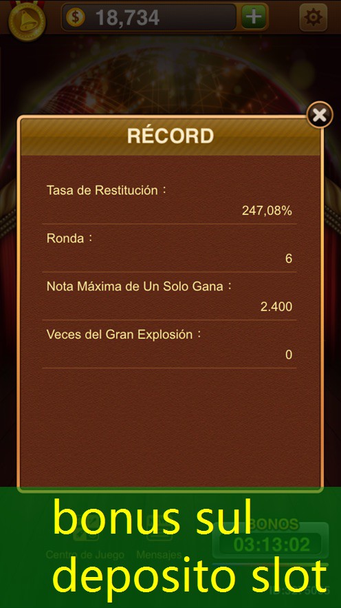 bonus sul deposito slot